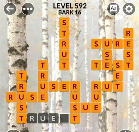 Each level has a new set of letters and progressively gets more difficult. . Wordscapes level 592